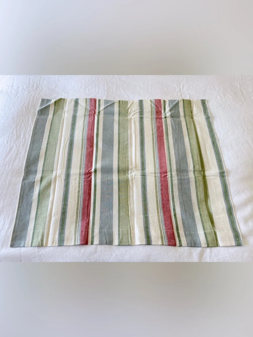 Pottery Barn | Set Of 2 Darien Striped Linen Blend Standard Pillow Shams NWT